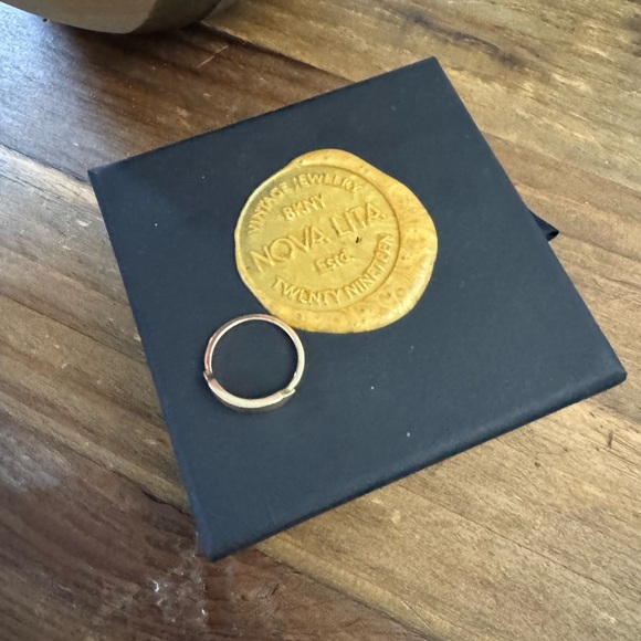 14k Gold Shield Ring - Picture 3 of 4